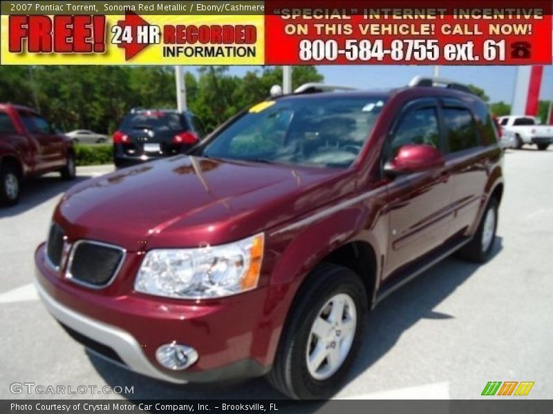 Sonoma Red Metallic / Ebony/Cashmere 2007 Pontiac Torrent