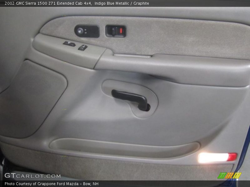 Indigo Blue Metallic / Graphite 2002 GMC Sierra 1500 Z71 Extended Cab 4x4