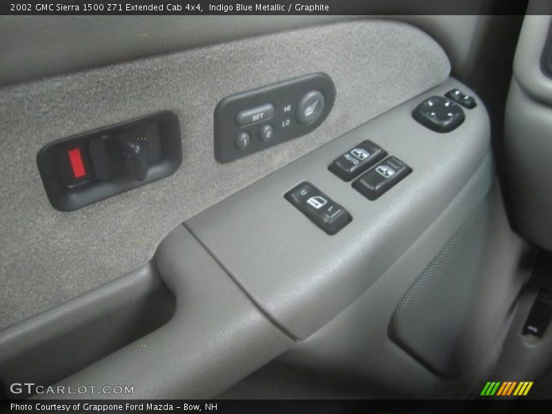 Indigo Blue Metallic / Graphite 2002 GMC Sierra 1500 Z71 Extended Cab 4x4