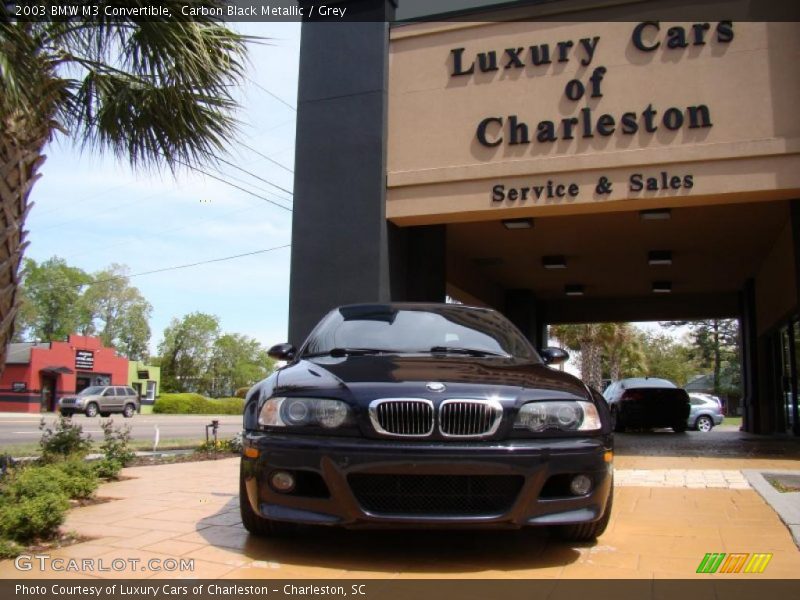 Carbon Black Metallic / Grey 2003 BMW M3 Convertible