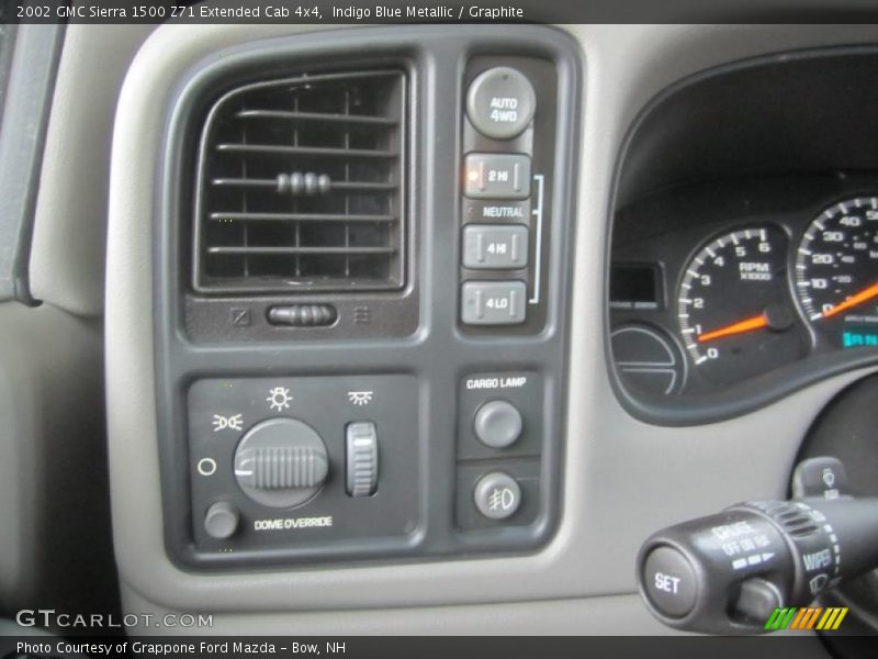 Indigo Blue Metallic / Graphite 2002 GMC Sierra 1500 Z71 Extended Cab 4x4