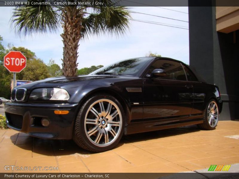 Carbon Black Metallic / Grey 2003 BMW M3 Convertible