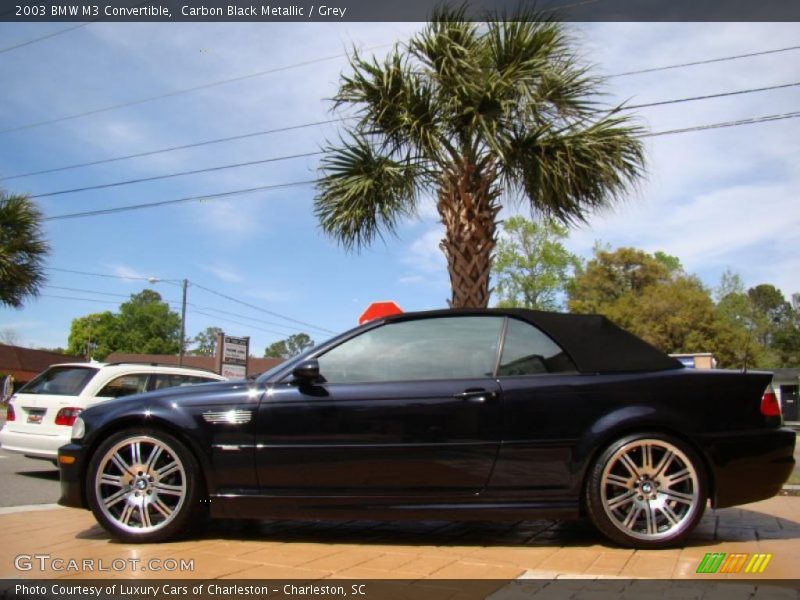Carbon Black Metallic / Grey 2003 BMW M3 Convertible