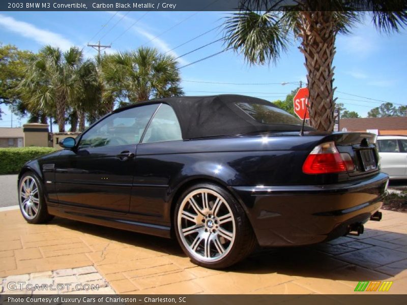 Carbon Black Metallic / Grey 2003 BMW M3 Convertible