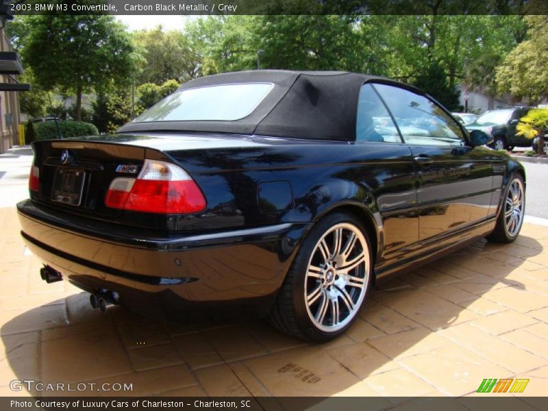 Carbon Black Metallic / Grey 2003 BMW M3 Convertible