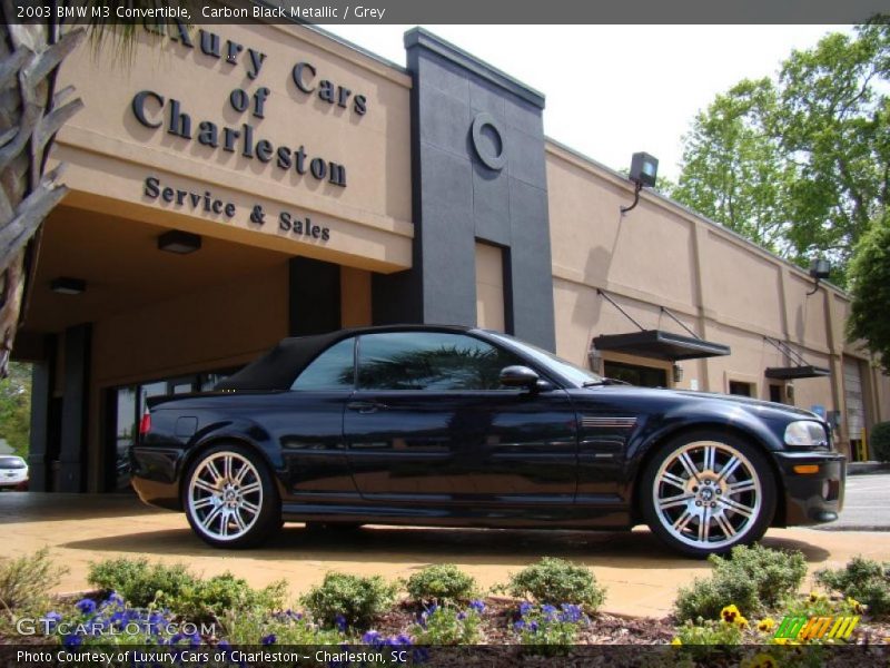 Carbon Black Metallic / Grey 2003 BMW M3 Convertible