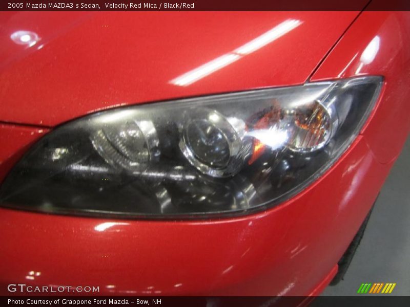 Velocity Red Mica / Black/Red 2005 Mazda MAZDA3 s Sedan