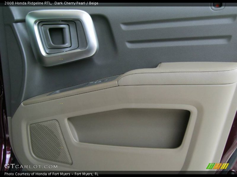Dark Cherry Pearl / Beige 2008 Honda Ridgeline RTL