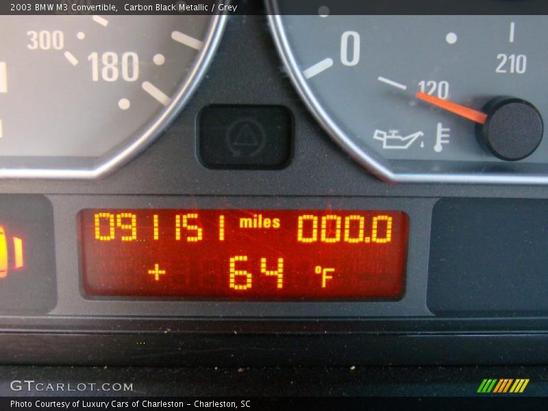 Carbon Black Metallic / Grey 2003 BMW M3 Convertible