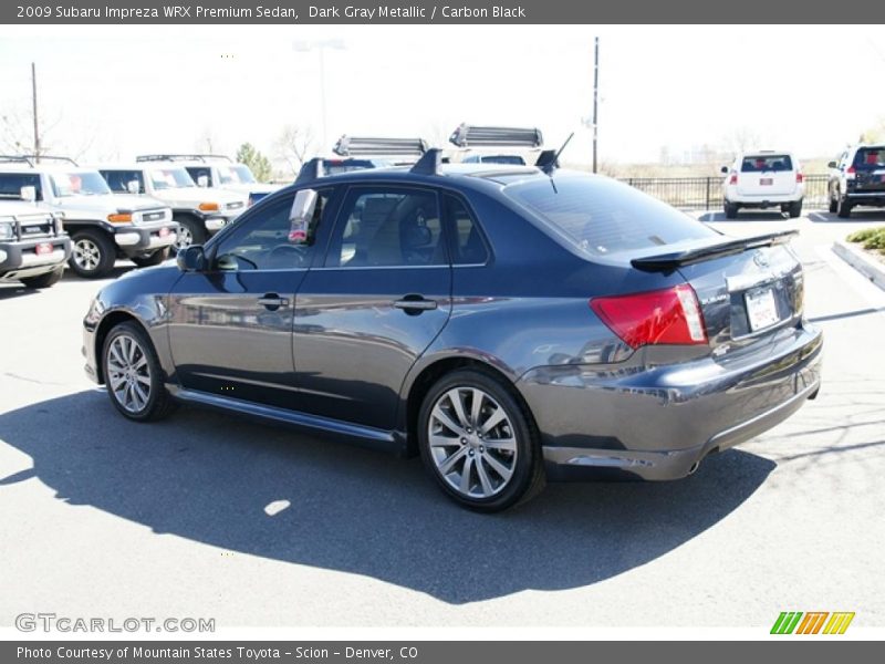 Dark Gray Metallic / Carbon Black 2009 Subaru Impreza WRX Premium Sedan