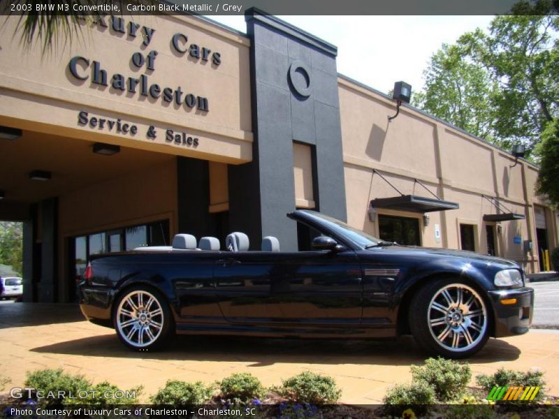 Carbon Black Metallic / Grey 2003 BMW M3 Convertible