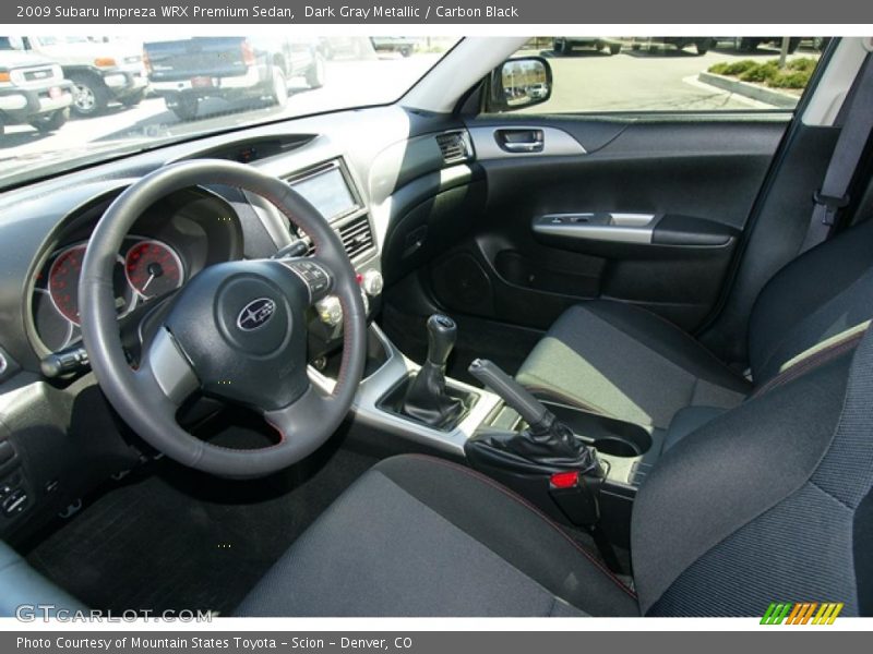  2009 Impreza WRX Premium Sedan Carbon Black Interior