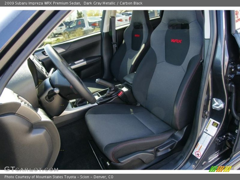  2009 Impreza WRX Premium Sedan Carbon Black Interior