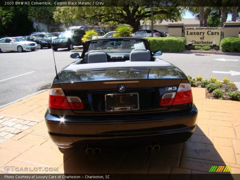 Carbon Black Metallic / Grey 2003 BMW M3 Convertible