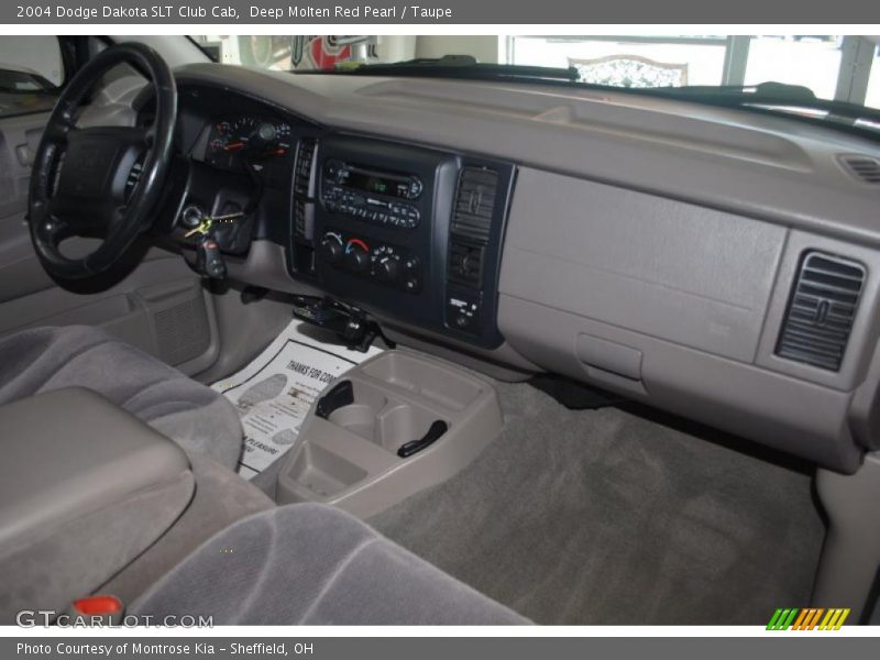 Deep Molten Red Pearl / Taupe 2004 Dodge Dakota SLT Club Cab