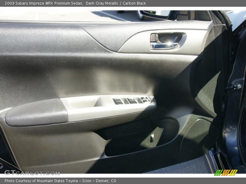 Dark Gray Metallic / Carbon Black 2009 Subaru Impreza WRX Premium Sedan