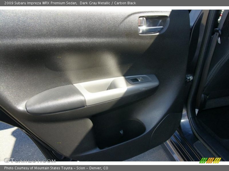 Dark Gray Metallic / Carbon Black 2009 Subaru Impreza WRX Premium Sedan