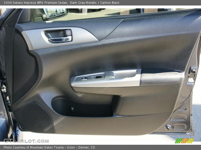 Dark Gray Metallic / Carbon Black 2009 Subaru Impreza WRX Premium Sedan