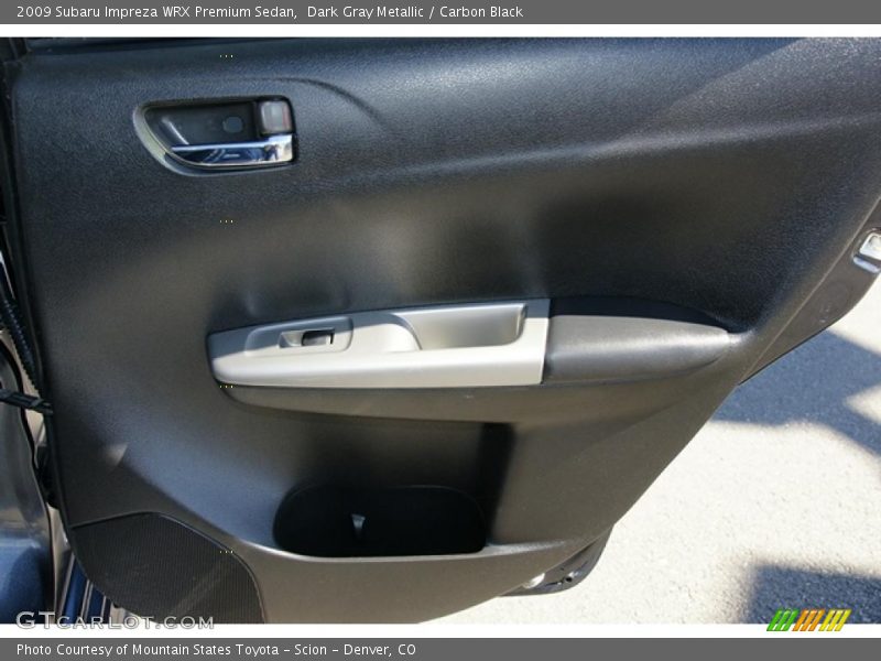 Dark Gray Metallic / Carbon Black 2009 Subaru Impreza WRX Premium Sedan