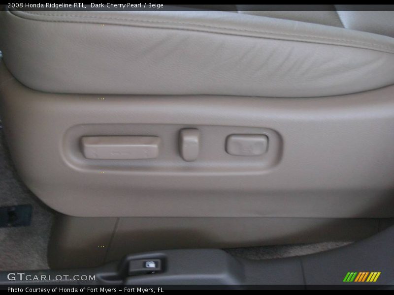 Dark Cherry Pearl / Beige 2008 Honda Ridgeline RTL