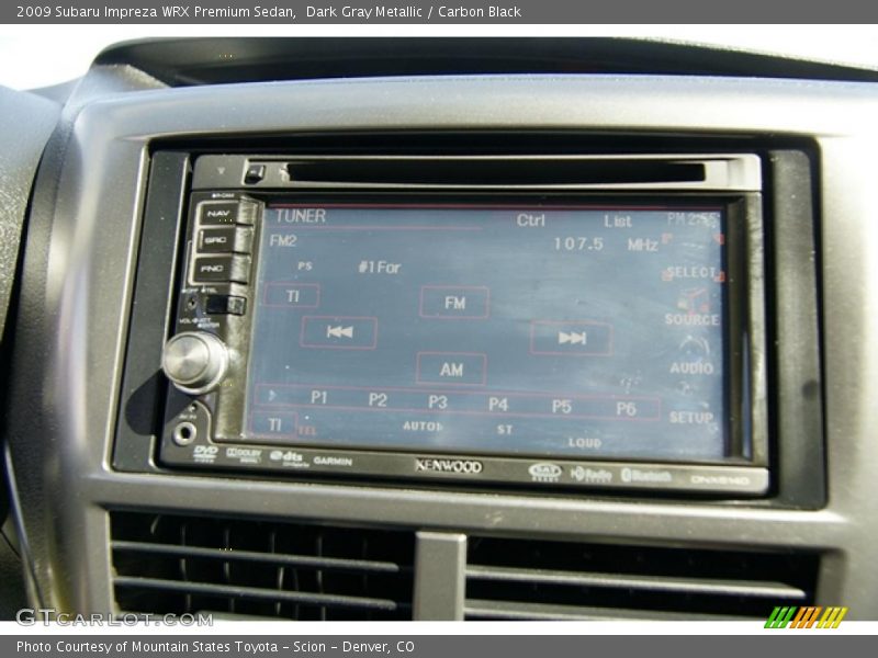 Dark Gray Metallic / Carbon Black 2009 Subaru Impreza WRX Premium Sedan