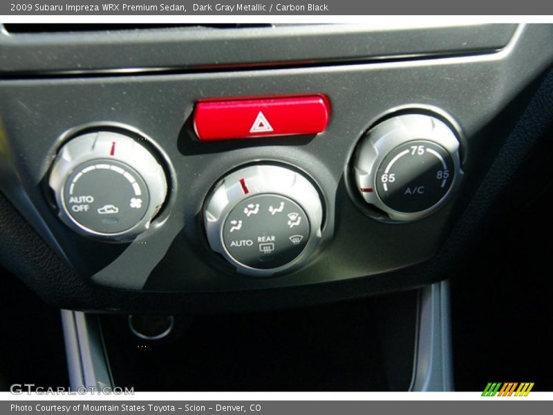 Dark Gray Metallic / Carbon Black 2009 Subaru Impreza WRX Premium Sedan