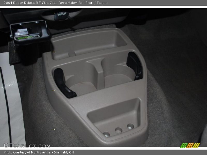 Deep Molten Red Pearl / Taupe 2004 Dodge Dakota SLT Club Cab