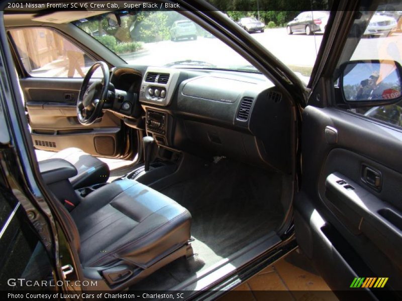 Super Black / Black 2001 Nissan Frontier SC V6 Crew Cab