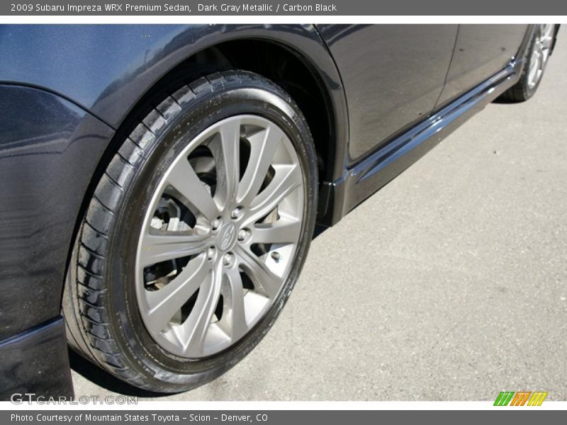 Dark Gray Metallic / Carbon Black 2009 Subaru Impreza WRX Premium Sedan