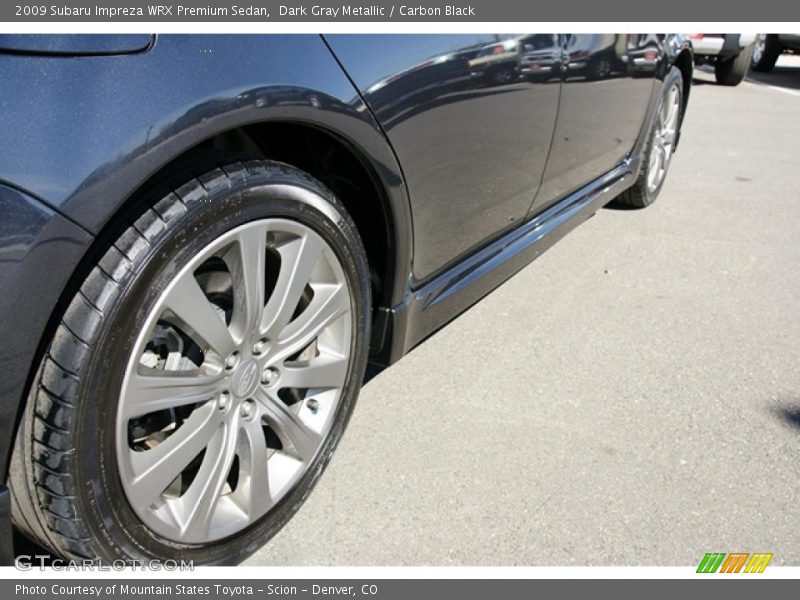 Dark Gray Metallic / Carbon Black 2009 Subaru Impreza WRX Premium Sedan