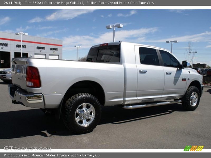  2011 Ram 3500 HD Laramie Mega Cab 4x4 Brilliant Black Crystal Pearl