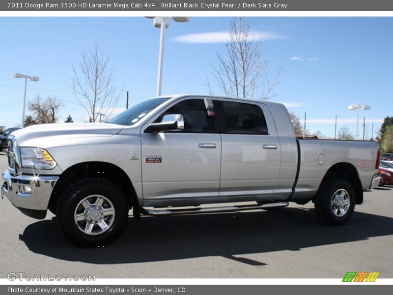 2011 Ram 3500 HD Laramie Mega Cab 4x4 Brilliant Black Crystal Pearl