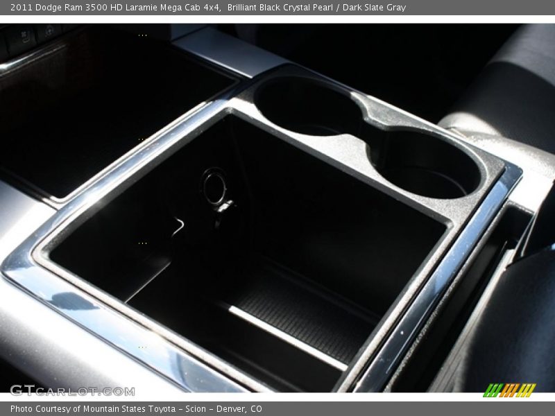 Brilliant Black Crystal Pearl / Dark Slate Gray 2011 Dodge Ram 3500 HD Laramie Mega Cab 4x4