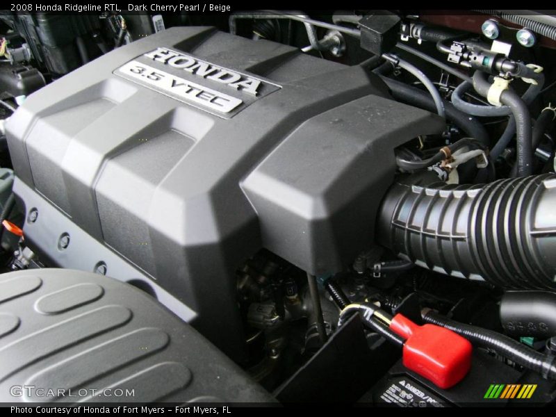 Dark Cherry Pearl / Beige 2008 Honda Ridgeline RTL