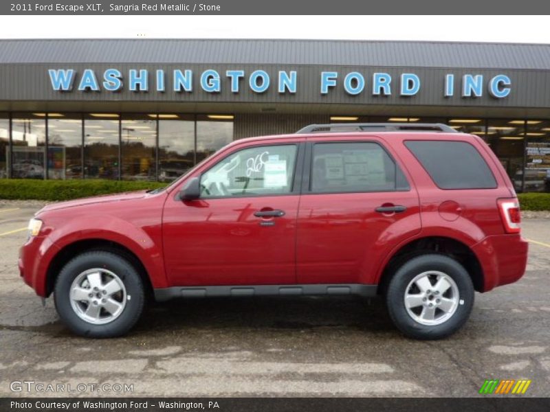 Sangria Red Metallic / Stone 2011 Ford Escape XLT