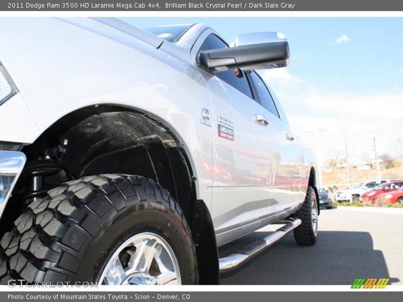 Brilliant Black Crystal Pearl / Dark Slate Gray 2011 Dodge Ram 3500 HD Laramie Mega Cab 4x4