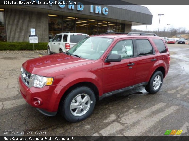 Sangria Red Metallic / Stone 2011 Ford Escape XLT