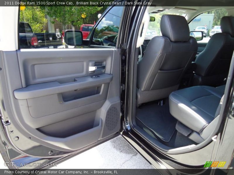 Brilliant Black Crystal Pearl / Dark Slate Gray 2011 Dodge Ram 1500 Sport Crew Cab