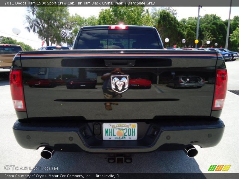 Brilliant Black Crystal Pearl / Dark Slate Gray 2011 Dodge Ram 1500 Sport Crew Cab