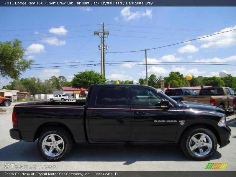 Brilliant Black Crystal Pearl / Dark Slate Gray 2011 Dodge Ram 1500 Sport Crew Cab