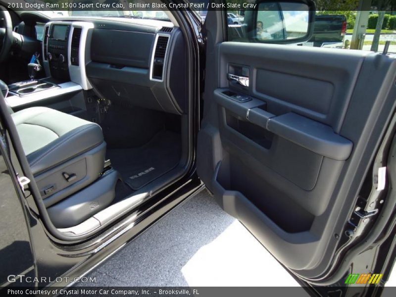 Brilliant Black Crystal Pearl / Dark Slate Gray 2011 Dodge Ram 1500 Sport Crew Cab