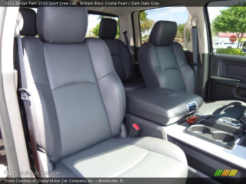 Brilliant Black Crystal Pearl / Dark Slate Gray 2011 Dodge Ram 1500 Sport Crew Cab