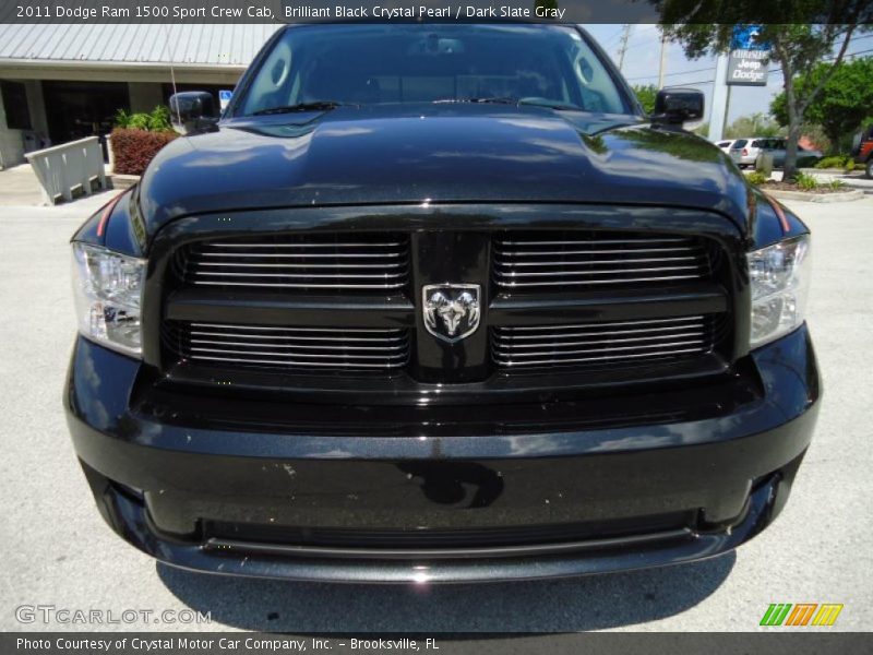 Brilliant Black Crystal Pearl / Dark Slate Gray 2011 Dodge Ram 1500 Sport Crew Cab