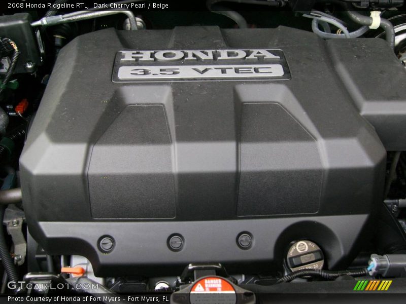 Dark Cherry Pearl / Beige 2008 Honda Ridgeline RTL