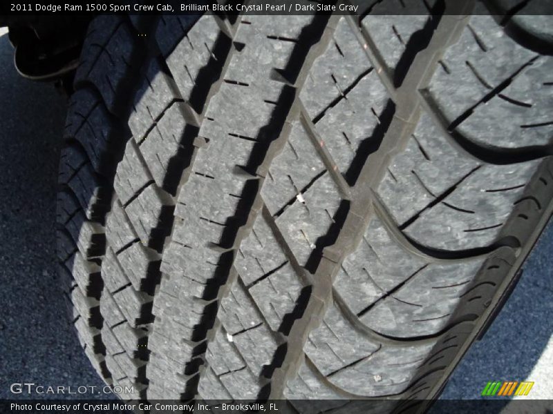 Brilliant Black Crystal Pearl / Dark Slate Gray 2011 Dodge Ram 1500 Sport Crew Cab