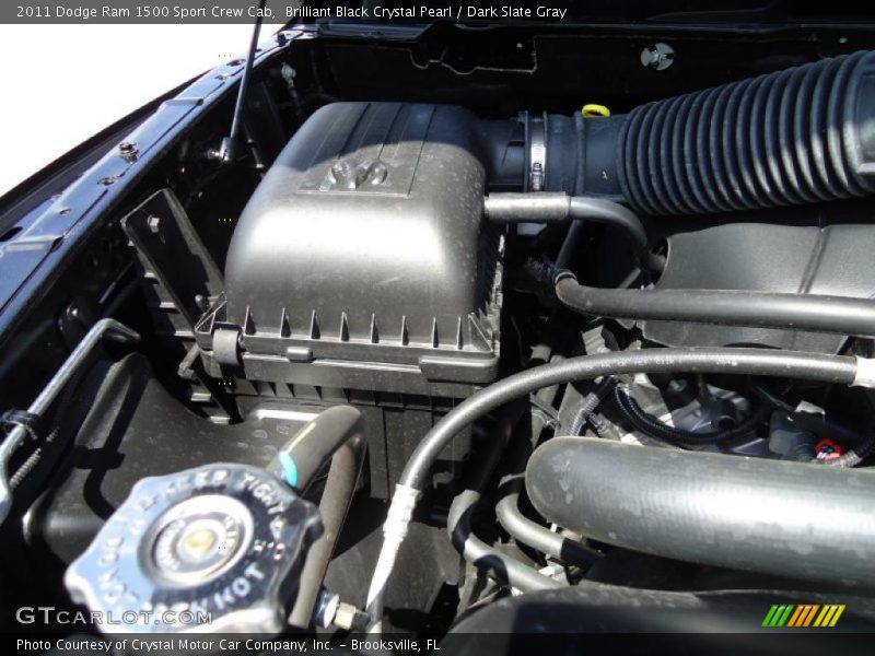 Brilliant Black Crystal Pearl / Dark Slate Gray 2011 Dodge Ram 1500 Sport Crew Cab