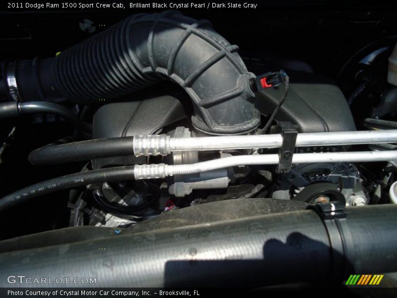 Brilliant Black Crystal Pearl / Dark Slate Gray 2011 Dodge Ram 1500 Sport Crew Cab