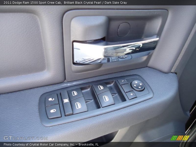 Brilliant Black Crystal Pearl / Dark Slate Gray 2011 Dodge Ram 1500 Sport Crew Cab