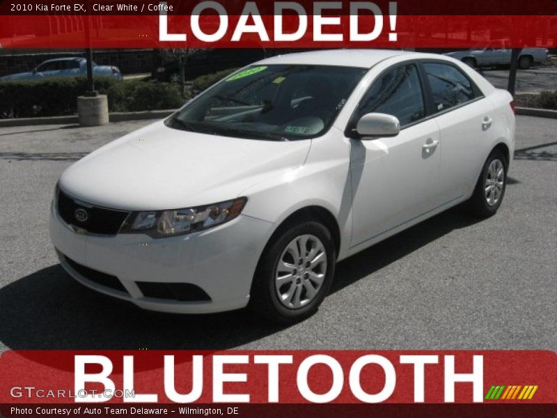 Clear White / Coffee 2010 Kia Forte EX