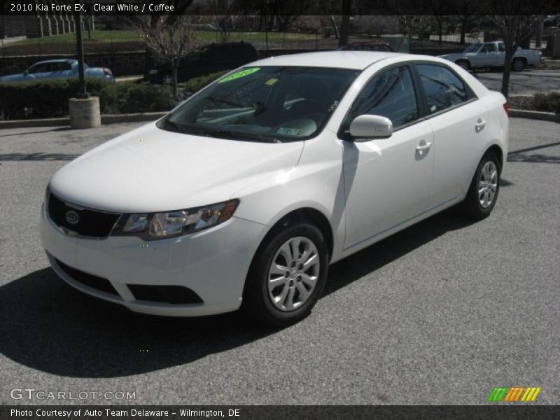 Clear White / Coffee 2010 Kia Forte EX